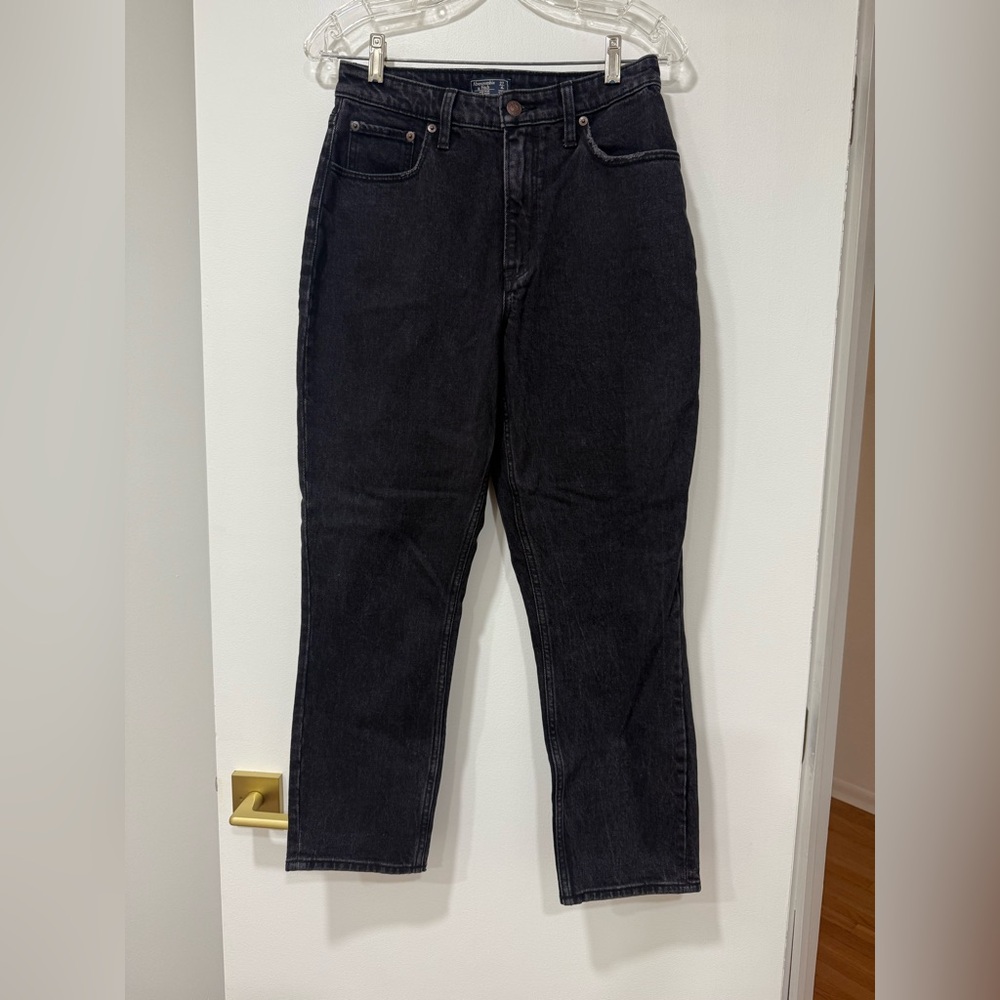 Abercrombie & Fitch Dark Gray High-Rise Jeans
